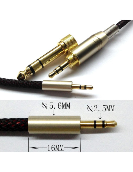 Cable de audio de reemplazo ABLET 1.2m para Sennheiser Cable de audio de reemplazo ABLET 1.2m para Sennheiser