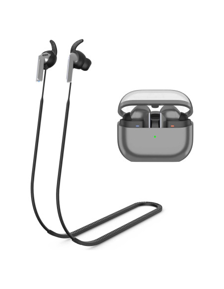 Correa Antipérdida de Silicona para Galaxy Buds 3 Pro - Negro