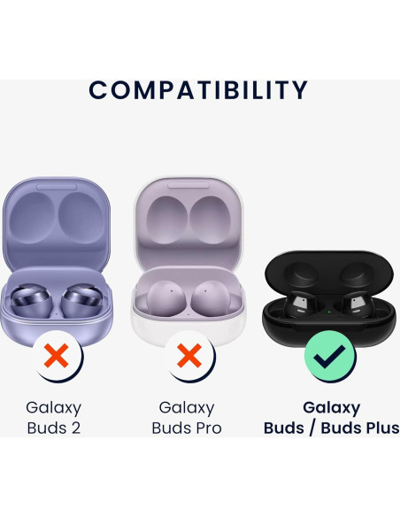 Correas de Silicona KW-Commerce para Samsung Galaxy Buds - Negro