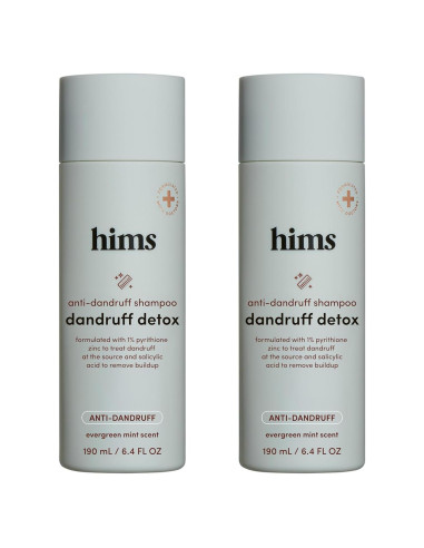 Champú Anticaspa Hims Dandruff Detox 2 x 189 ml - Zinc 1%