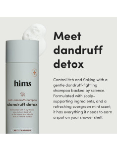 Champú Anticaspa Hims Dandruff Detox 2 x 189 ml - Zinc 1% 2
