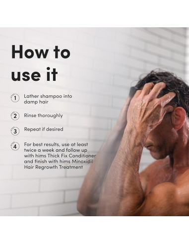 Champú Anticaspa Hims Dandruff Detox 2 x 189 ml - Zinc 1%