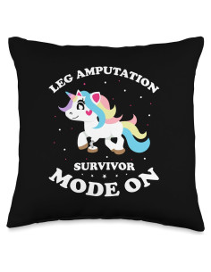 Almohada Temática de Pierna Artificial 40x40 cm - Diseño Biónico