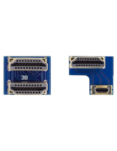 Adaptador HDMI Tipo A a Micro HDMI xiwai 2 Piezas para Raspberry PI