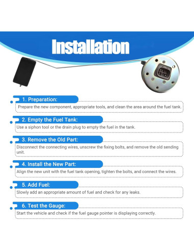 Medidor de Combustible Automkt para Toyota 1990-1995