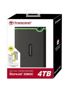 Disco Duro Portátil Transcend 4TB StoreJet M3C USB 3.1 Tipo-C 2