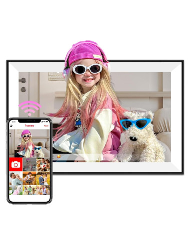 Marco de Fotos Digital Frameo 10.1" WiFi Pantalla Táctil HD