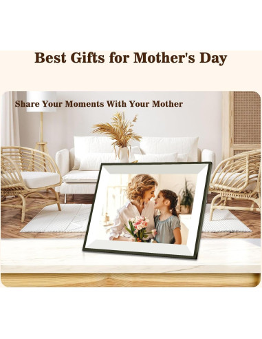 Marco de Fotos Digital Frameo 10.1" WiFi Pantalla Táctil HD