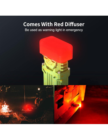 Linterna de Bolsillo WUBEN X2 1800 Lúmenes Recargable Verde