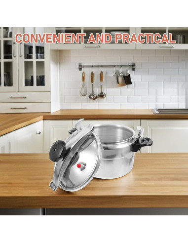Olla a presión Luxshiny 7L acero inoxidable para gas