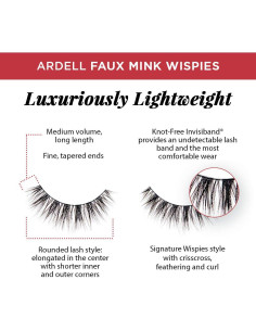 Pestañas Postizas Ardell Faux Mink Wispies 4 Pares 2