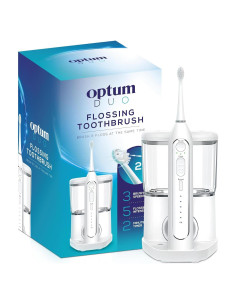 Cepillo de dientes eléctrico 2 en 1 Synergy Brands - Hilo dental y 40k vibraciones