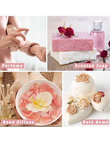 Set de Aceites de Fragancia Rosa ESSLUX 6x10ml Aromaterapia