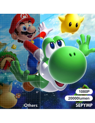 Proyector Portátil 4K Sepymp F800, HD 1080P, 350 Lúmenes