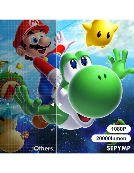 Proyector Portátil 4K Sepymp F800, HD 1080P, 350 Lúmenes