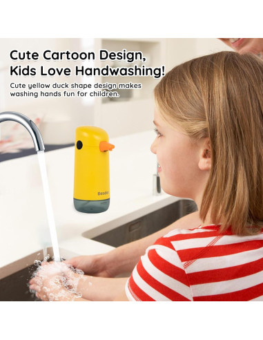 Dispensador Automático de Jabón Espumoso Besdor Patito Amarillo