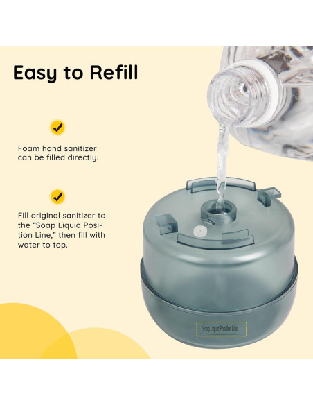 Dispensador Automático de Jabón Espumoso Besdor Patito Amarillo