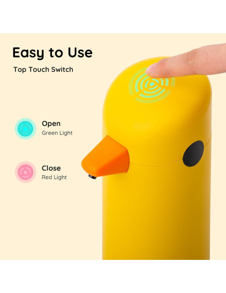 Dispensador Automático de Jabón Espumoso Besdor Patito Amarillo