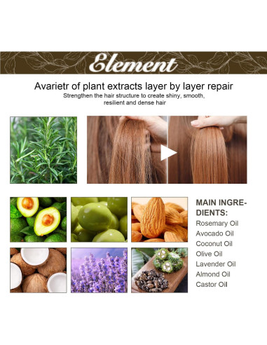 2Pack Aceite Natural Crecimiento Cabello Carvenchi 60ml