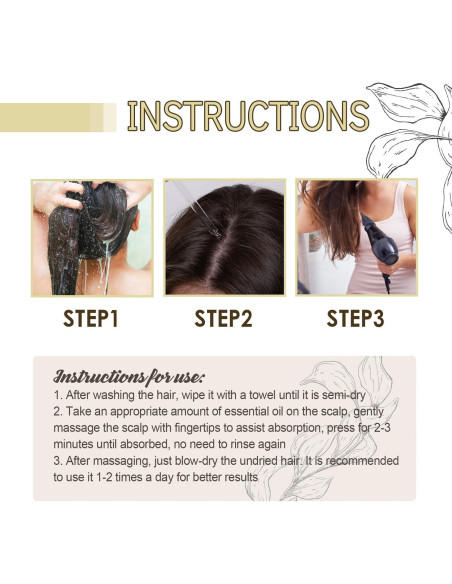 2Pack Aceite Natural Crecimiento Cabello Carvenchi 60ml