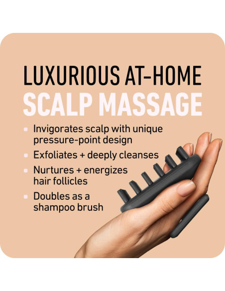 Exfoliador de cuero cabelludo Boldify - Cepillo de silicona 100%