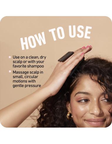 Exfoliador de cuero cabelludo Boldify - Cepillo de silicona 100%