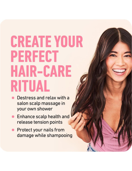 Exfoliador de cuero cabelludo Boldify - Cepillo de silicona 100%