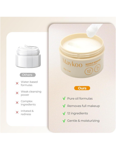 Bálsamo Desmaquillante Hidratante MAYKOO 85 g - Limpieza Profunda
