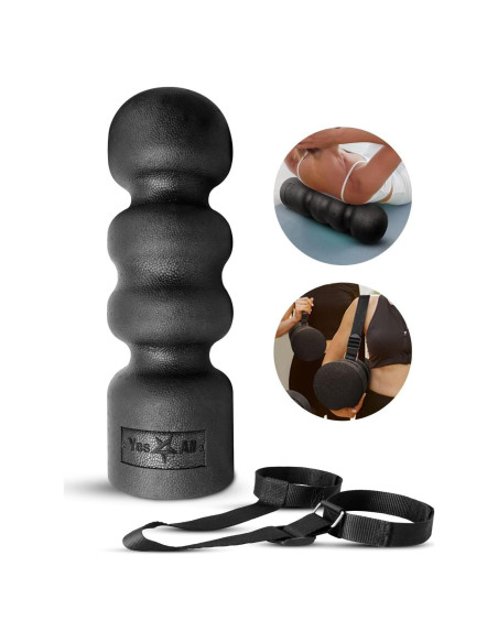 Rodillo de Espuma Yes4All EPP Wave 46 cm Negro - Alta Densidad