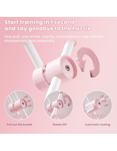 Bastón Corrector de Postura Roenae 80.8cm Ajustable Rosa