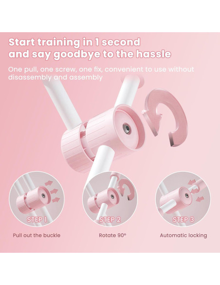 Bastón Corrector de Postura Roenae 80.8cm Ajustable Rosa