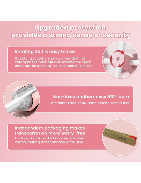 Bastón Corrector de Postura Roenae 80.8cm Ajustable Rosa