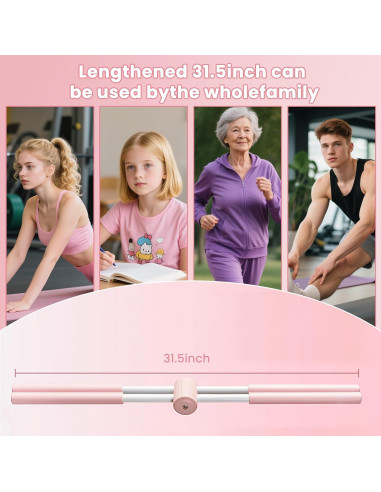 Bastón Corrector de Postura Roenae 80.8cm Ajustable Rosa