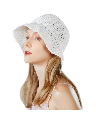 Sombrero de paja floppy KDWAVE UPF 50% para verano