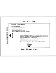 Hojas Lubricantes para Trituradoras de Papel Ansoon 18-Pack 2