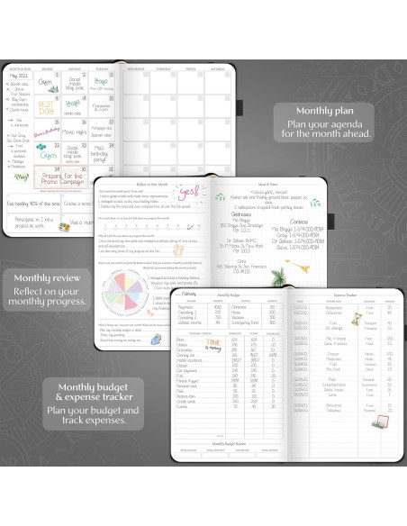 Planificador Semanal Legend Premium A5 Negro Sin Fecha