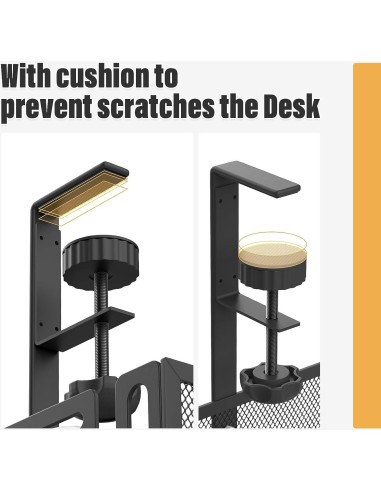 Bandeja de Gestión de Cables WUHUIXOZ 39x12x7cm Negra