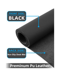 Alfombrilla de Escritorio Cebowa 101.6x43.2cm Cuero PU Antideslizante 2