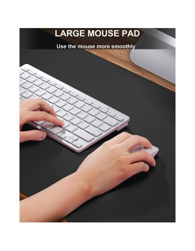 Alfombrilla de Escritorio Cebowa 101.6x43.2cm Cuero PU Antideslizante