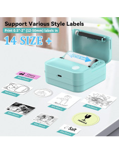 Máquina de Etiquetas INVISEN Bluetooth 14 Tamaños 12-50mm 2