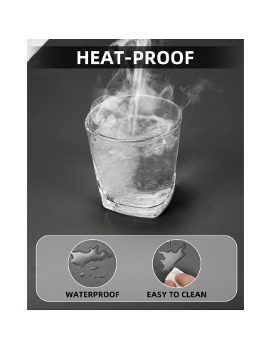 Alfombrilla de Escritorio Cebowa 101.6x43.2cm Cuero PU Antideslizante