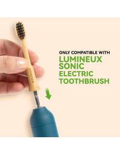 Cabezas de cepillo de dientes de bambú Ponpace Lumineux - Cerdas suaves con carbón 2