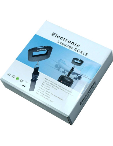 Balanza Digital de Viaje Horizon 50kg con Correa y Pantalla LCD