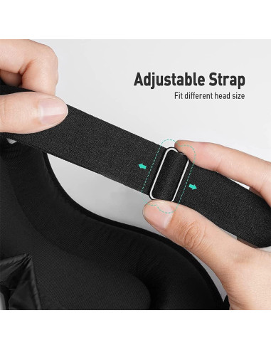 Máscara de Sueño Zizwe 3D Ajustable Lavable 100% Oscuridad