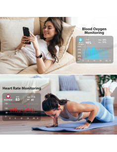 Reloj de Fitness POIUZET con Monitoreo de Oxígeno y Frecuencia Cardíaca 2