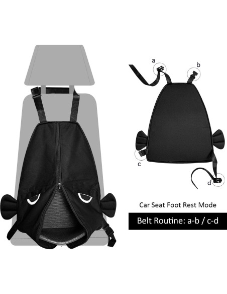 Reposapiés 4-en-1 para Niños - Organizador y Protector de Asiento Reposapiés 4-en-1 para Niños - Organizador y Protector de Asiento