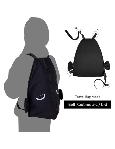 Reposapiés 4-en-1 para Niños - Organizador y Protector de Asiento