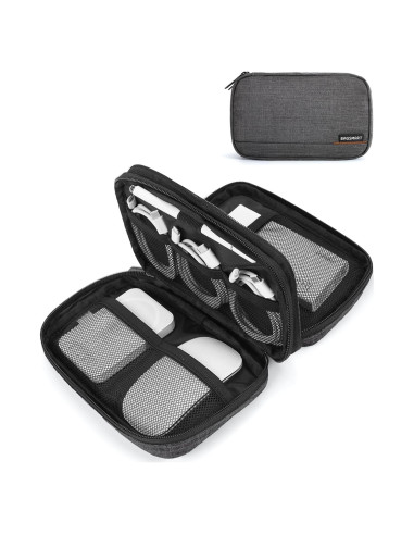 BAGSMART Organizador Electrónico de Viaje 21x13cm Negro