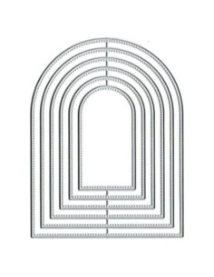 Troqueles de Corte de Metal Myuiao Borde Arqueado 2.54cm