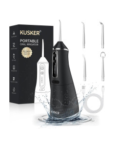 Irrigador Dental Inalámbrico KUSKER 500ml 5 Modos IPX7 Negro